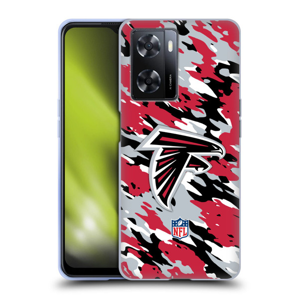 NFL Atlanta Falcons Logo Camou Soft Gel Case for OPPO A57s