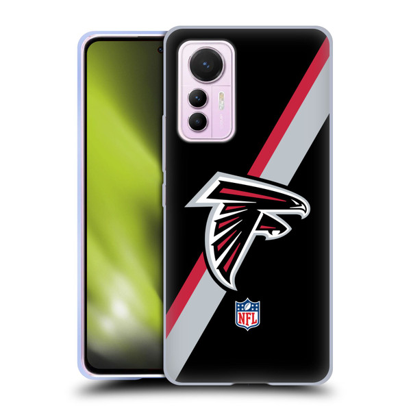 NFL Atlanta Falcons Logo Stripes Soft Gel Case for Xiaomi 12 Lite