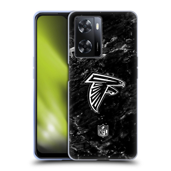 NFL Atlanta Falcons Artwork Marble Soft Gel Case for OPPO A57s