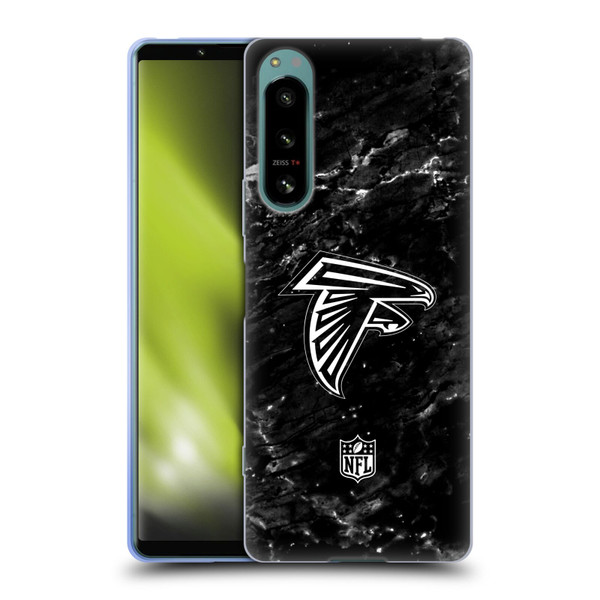 NFL Atlanta Falcons Artwork Marble Soft Gel Case for Sony Xperia 5 IV