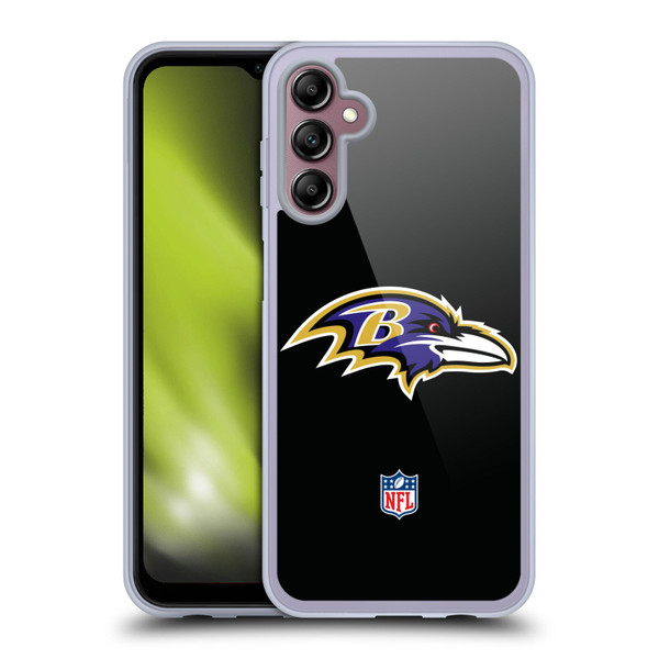 NFL Baltimore Ravens Logo Plain Soft Gel Case for Samsung Galaxy A14 5G