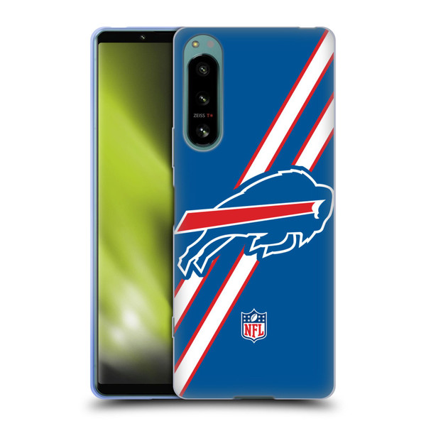 NFL Buffalo Bills Logo Stripes Soft Gel Case for Sony Xperia 5 IV