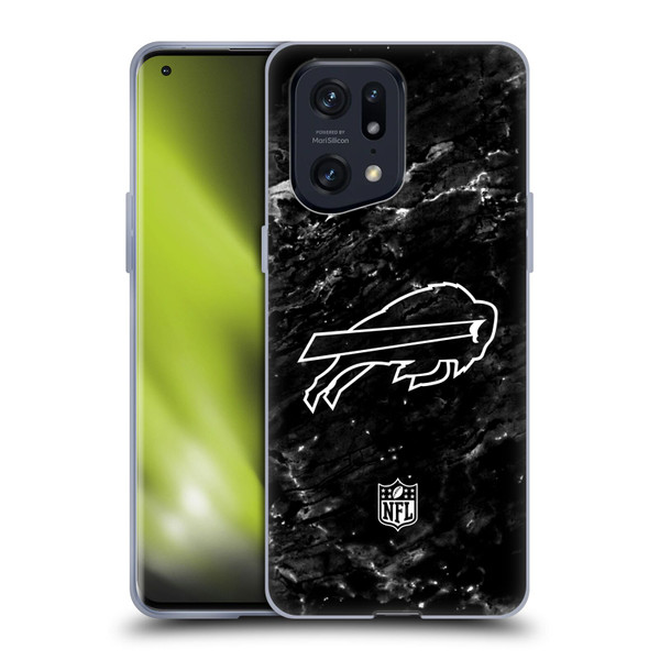 NFL Buffalo Bills Artwork Marble Soft Gel Case for OPPO Find X5 Pro