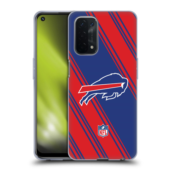 NFL Buffalo Bills Artwork Stripes Soft Gel Case for OPPO A54 5G