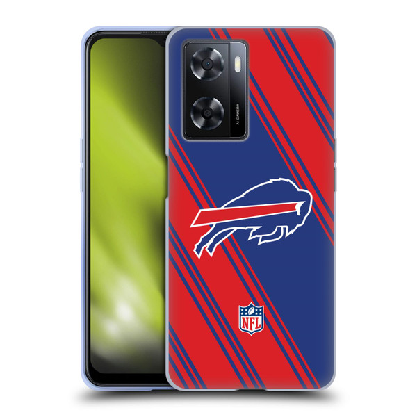 NFL Buffalo Bills Artwork Stripes Soft Gel Case for OPPO A57s