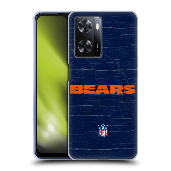 NFL Chicago Bears Logo Distressed Look Soft Gel Case for OPPO A57s