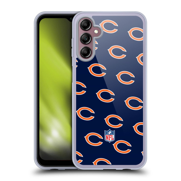 NFL Chicago Bears Artwork Patterns Soft Gel Case for Samsung Galaxy A14 5G