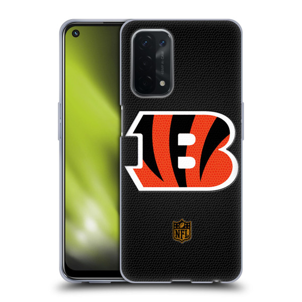 NFL Cincinnati Bengals Logo Football Soft Gel Case for OPPO A54 5G