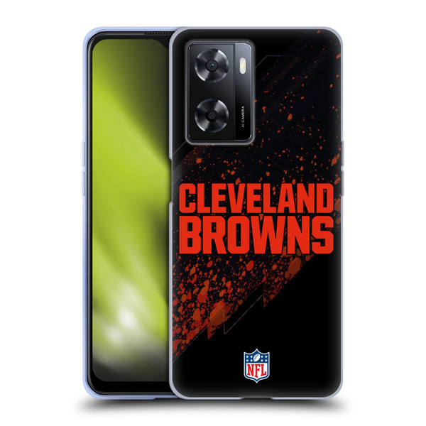 NFL Cleveland Browns Logo Blur Soft Gel Case for OPPO A57s