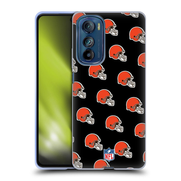 NFL Cleveland Browns Artwork Patterns Soft Gel Case for Motorola Edge 30