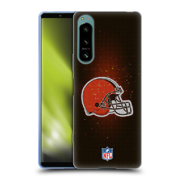 NFL Cleveland Browns Artwork LED Soft Gel Case for Sony Xperia 5 IV