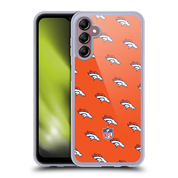 NFL Denver Broncos Artwork Patterns Soft Gel Case for Samsung Galaxy A14 5G