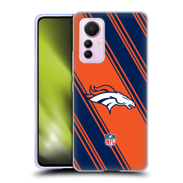 NFL Denver Broncos Artwork Stripes Soft Gel Case for Xiaomi 12 Lite