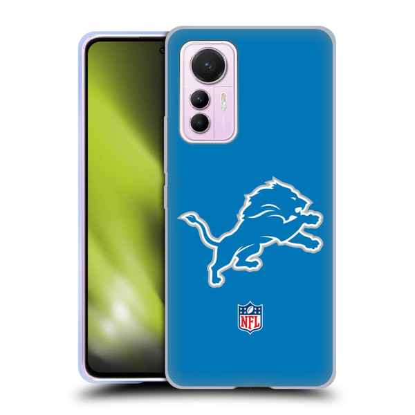 NFL Detroit Lions Logo Plain Soft Gel Case for Xiaomi 12 Lite
