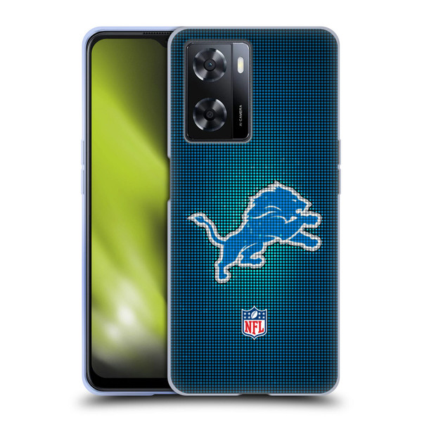 NFL Detroit Lions Artwork LED Soft Gel Case for OPPO A57s