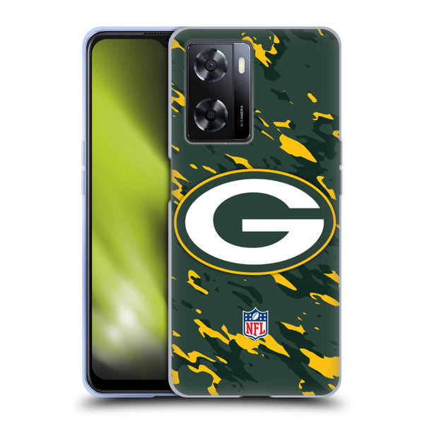 NFL Green Bay Packers Logo Camou Soft Gel Case for OPPO A57s