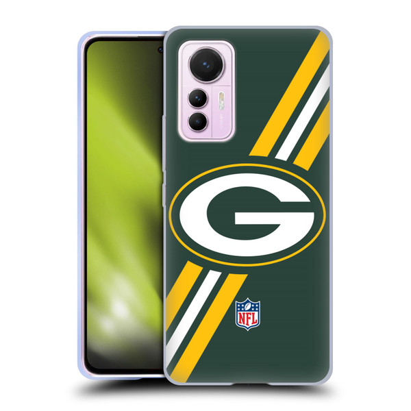 NFL Green Bay Packers Logo Stripes Soft Gel Case for Xiaomi 12 Lite