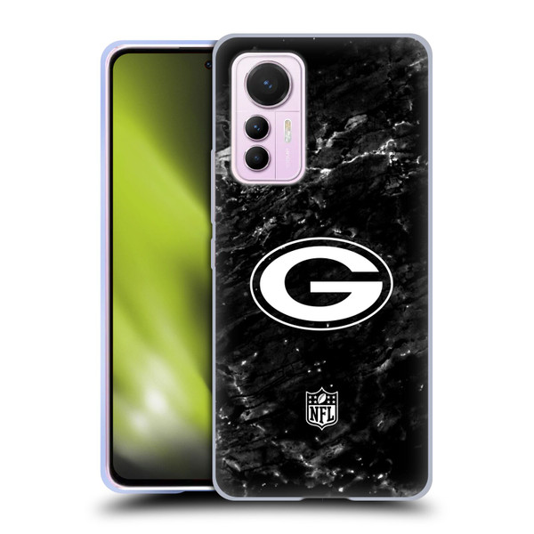 NFL Green Bay Packers Artwork Marble Soft Gel Case for Xiaomi 12 Lite