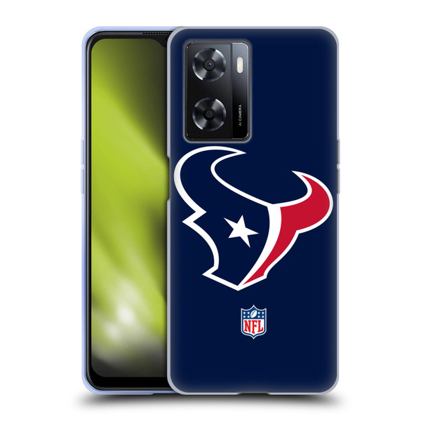 NFL Houston Texans Logo Plain Soft Gel Case for OPPO A57s