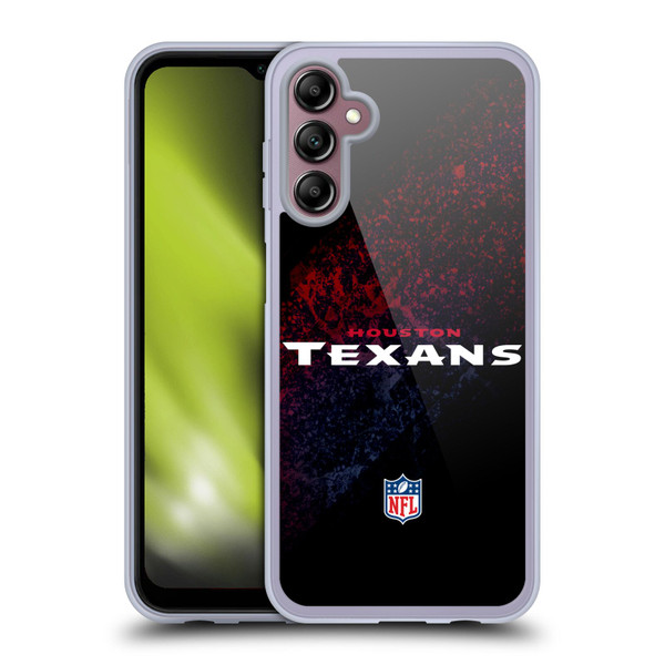 NFL Houston Texans Logo Blur Soft Gel Case for Samsung Galaxy A14 5G