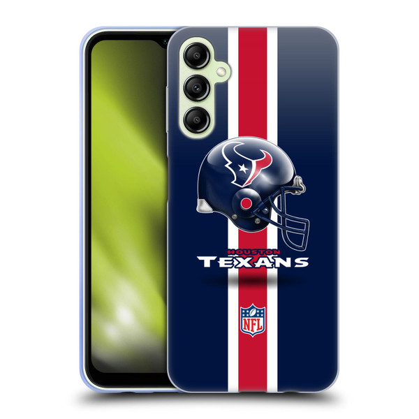 NFL Houston Texans Logo Helmet Soft Gel Case for Samsung Galaxy A14 5G