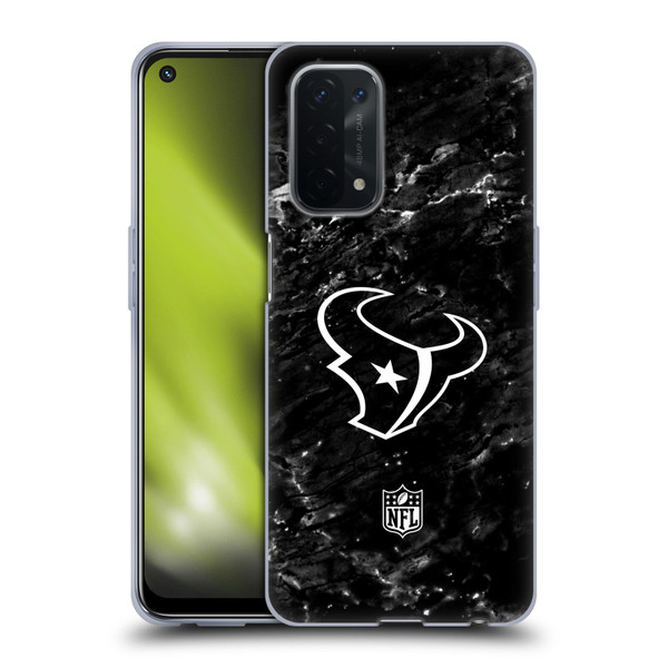 NFL Houston Texans Artwork Marble Soft Gel Case for OPPO A54 5G