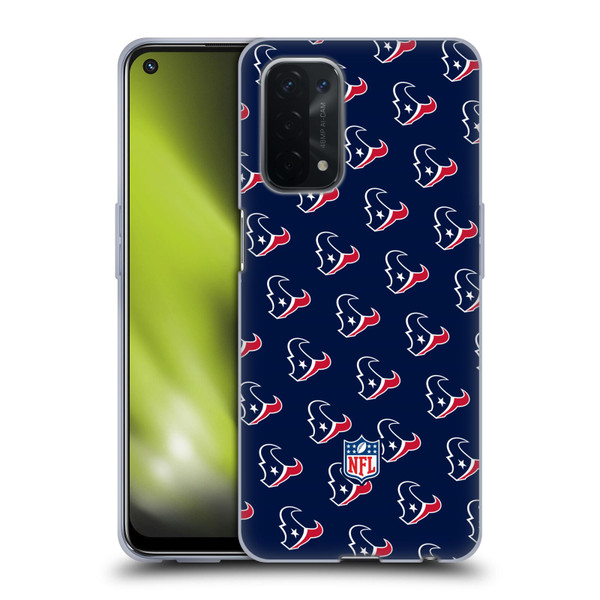 NFL Houston Texans Artwork Patterns Soft Gel Case for OPPO A54 5G