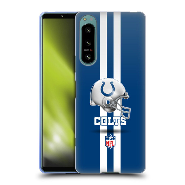 NFL Indianapolis Colts Logo Helmet Soft Gel Case for Sony Xperia 5 IV