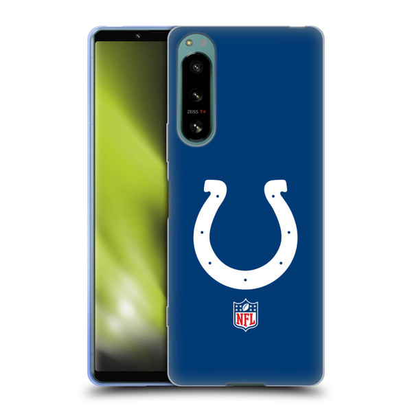 NFL Indianapolis Colts Logo Plain Soft Gel Case for Sony Xperia 5 IV
