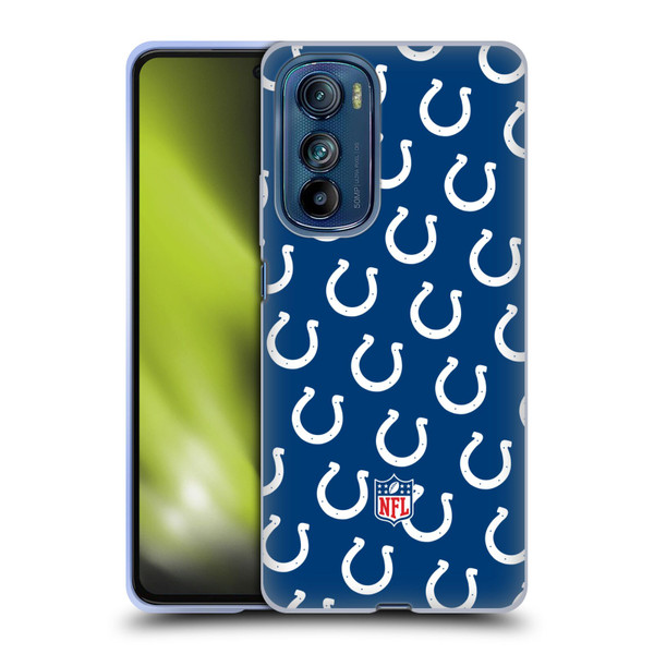 NFL Indianapolis Colts Artwork Patterns Soft Gel Case for Motorola Edge 30