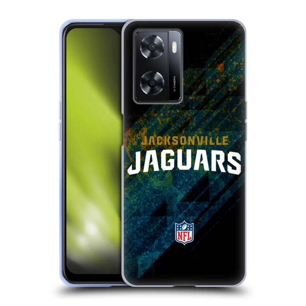 NFL Jacksonville Jaguars Logo Blur Soft Gel Case for OPPO A57s