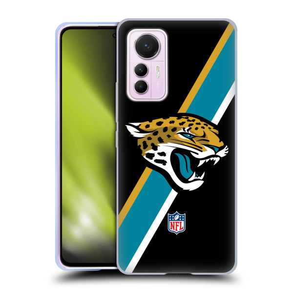 NFL Jacksonville Jaguars Logo Stripes Soft Gel Case for Xiaomi 12 Lite