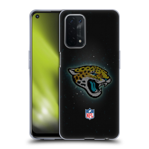 NFL Jacksonville Jaguars Artwork LED Soft Gel Case for OPPO A54 5G