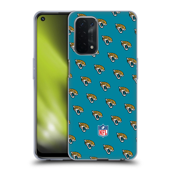 NFL Jacksonville Jaguars Artwork Patterns Soft Gel Case for OPPO A54 5G