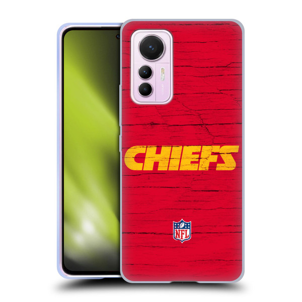 NFL Kansas City Chiefs Logo Distressed Look Soft Gel Case for Xiaomi 12 Lite
