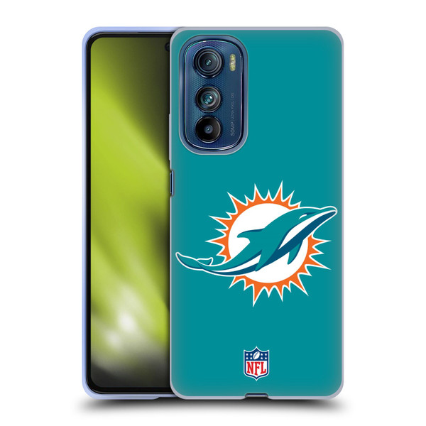 NFL Miami Dolphins Logo Plain Soft Gel Case for Motorola Edge 30