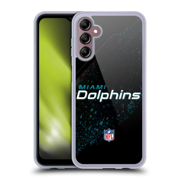 NFL Miami Dolphins Logo Blur Soft Gel Case for Samsung Galaxy A14 5G