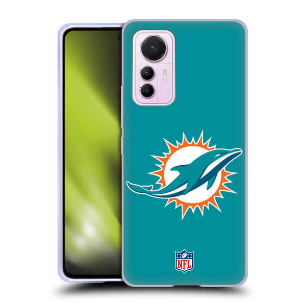 NFL Miami Dolphins Logo Plain Soft Gel Case for Xiaomi 12 Lite