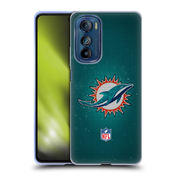 NFL Miami Dolphins Artwork LED Soft Gel Case for Motorola Edge 30