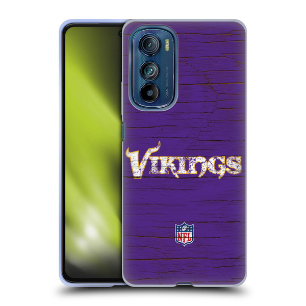 NFL Minnesota Vikings Logo Distressed Look Soft Gel Case for Motorola Edge 30