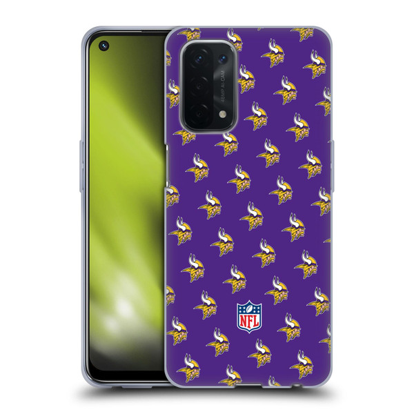 NFL Minnesota Vikings Artwork Patterns Soft Gel Case for OPPO A54 5G