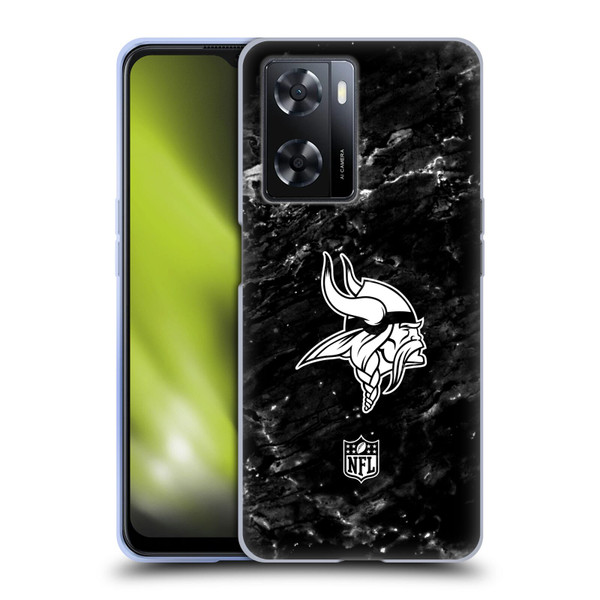 NFL Minnesota Vikings Artwork Marble Soft Gel Case for OPPO A57s