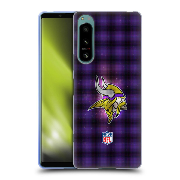 NFL Minnesota Vikings Artwork LED Soft Gel Case for Sony Xperia 5 IV