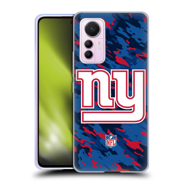 NFL New York Giants Logo Camou Soft Gel Case for Xiaomi 12 Lite