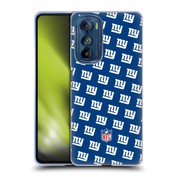 NFL New York Giants Artwork Patterns Soft Gel Case for Motorola Edge 30