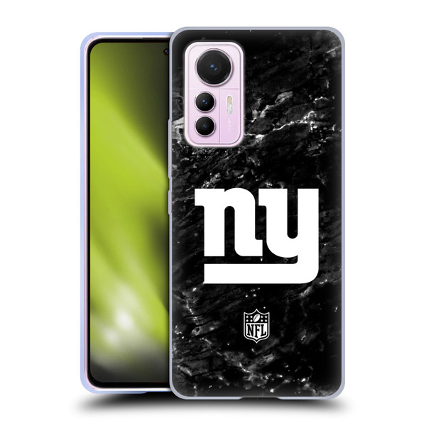 NFL New York Giants Artwork Marble Soft Gel Case for Xiaomi 12 Lite
