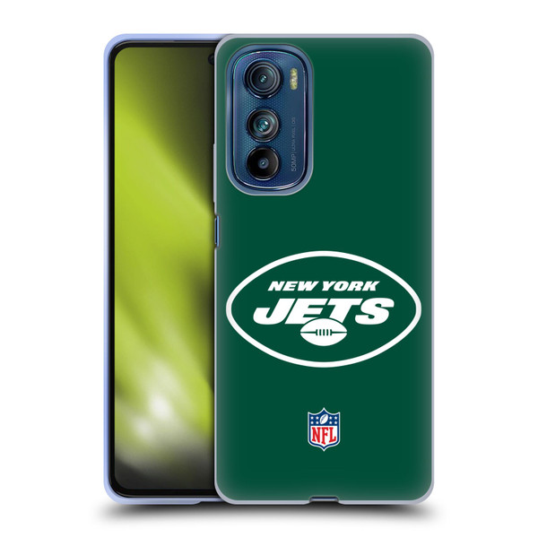NFL New York Jets Logo Plain Soft Gel Case for Motorola Edge 30