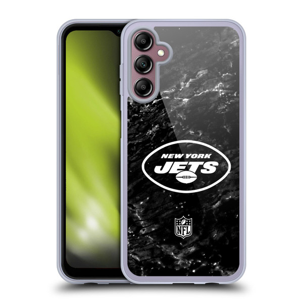NFL New York Jets Artwork Marble Soft Gel Case for Samsung Galaxy A14 5G