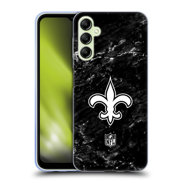 NFL New Orleans Saints Artwork Marble Soft Gel Case for Samsung Galaxy A14 5G
