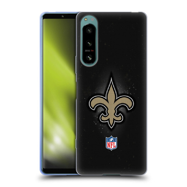 NFL New Orleans Saints Artwork LED Soft Gel Case for Sony Xperia 5 IV
